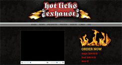 Desktop Screenshot of hotlicksexhaust.com